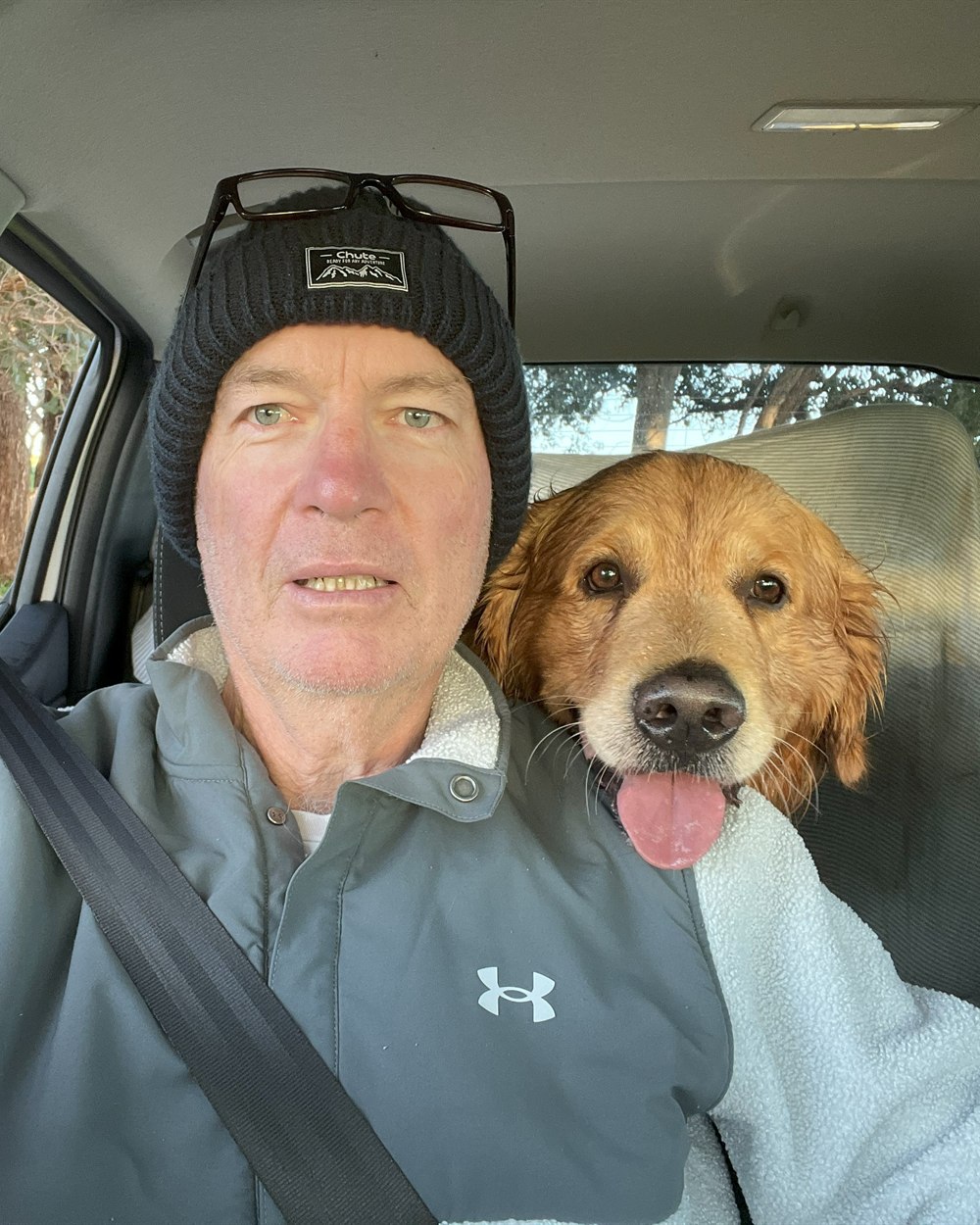 Craig, founder of Built for Small Biz, with his dog Harley