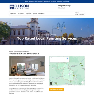 Ellison Painting, before