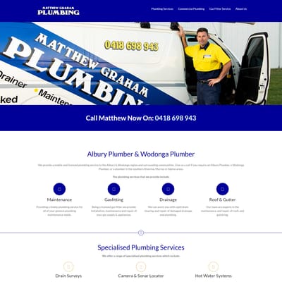 Matthew Graham Plumbing, before