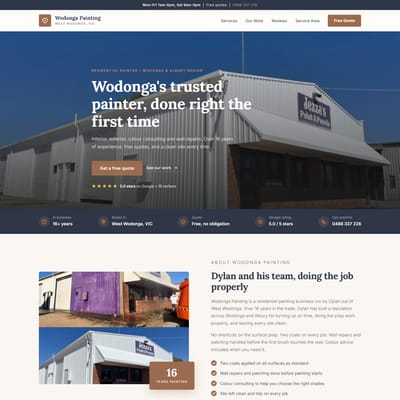 Wodonga Painting, after